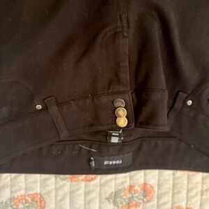 Black Torrid High-Waist Button Detail Pants